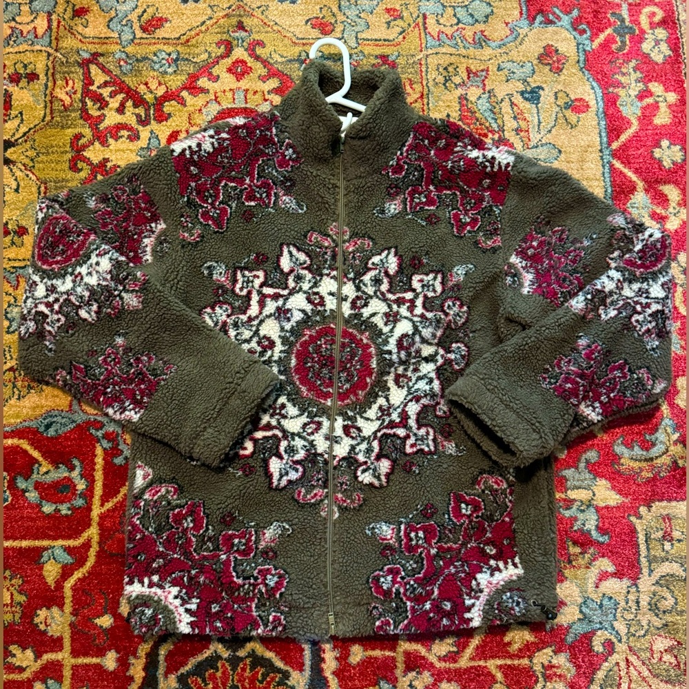 ALD Aime Leon Dore Rug Motif Fleece Size L